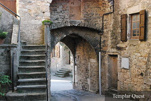 Inside a Templar Village - the best preserved in France.